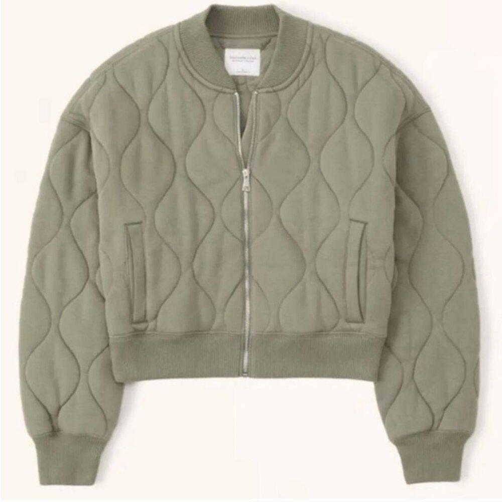 A&F Soft Collection Onion Quilted Bomber